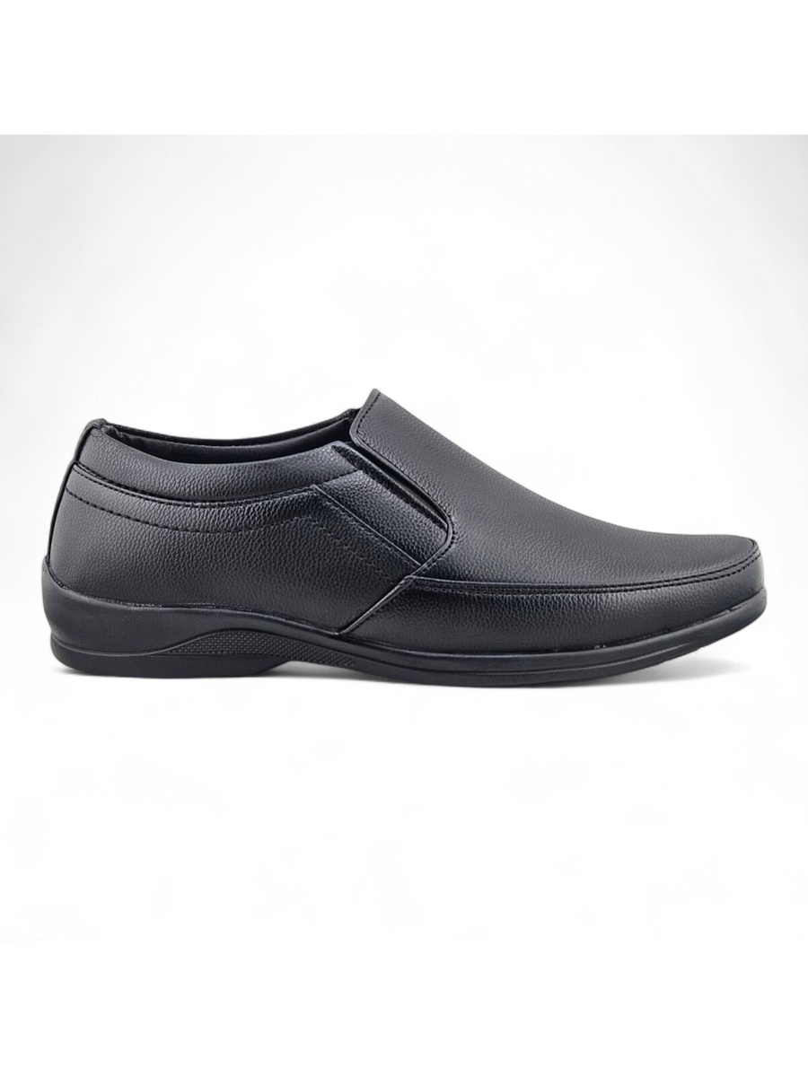 Men Black Slip-On Loafers