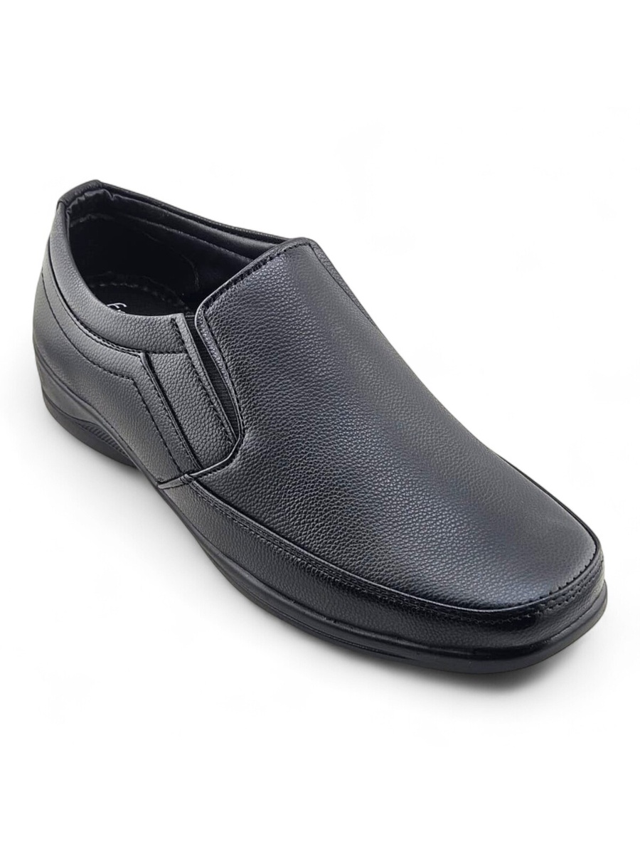 Men Black Slip-On Loafers