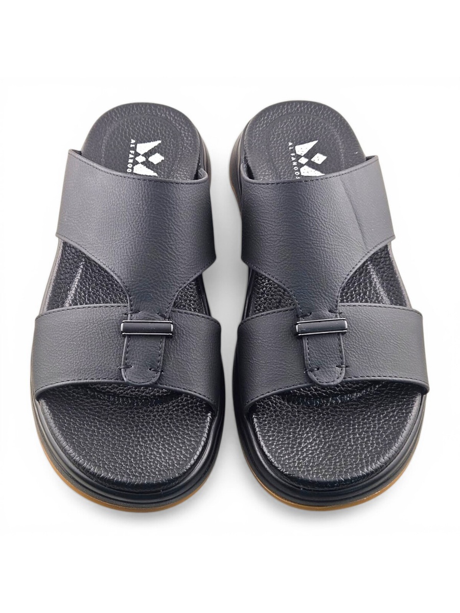 Men Black Comfort Slide Sandals