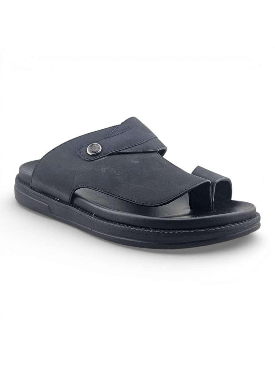 Black Slip-On Arabic Sandals
