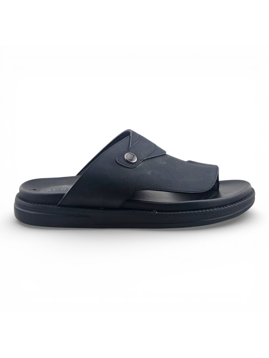 Black Slip-On Arabic Sandals