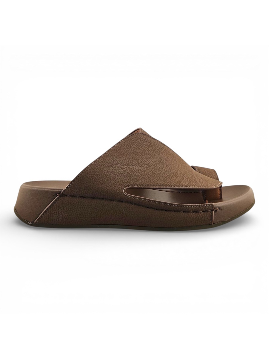Men Tan Leather Casual Sandals