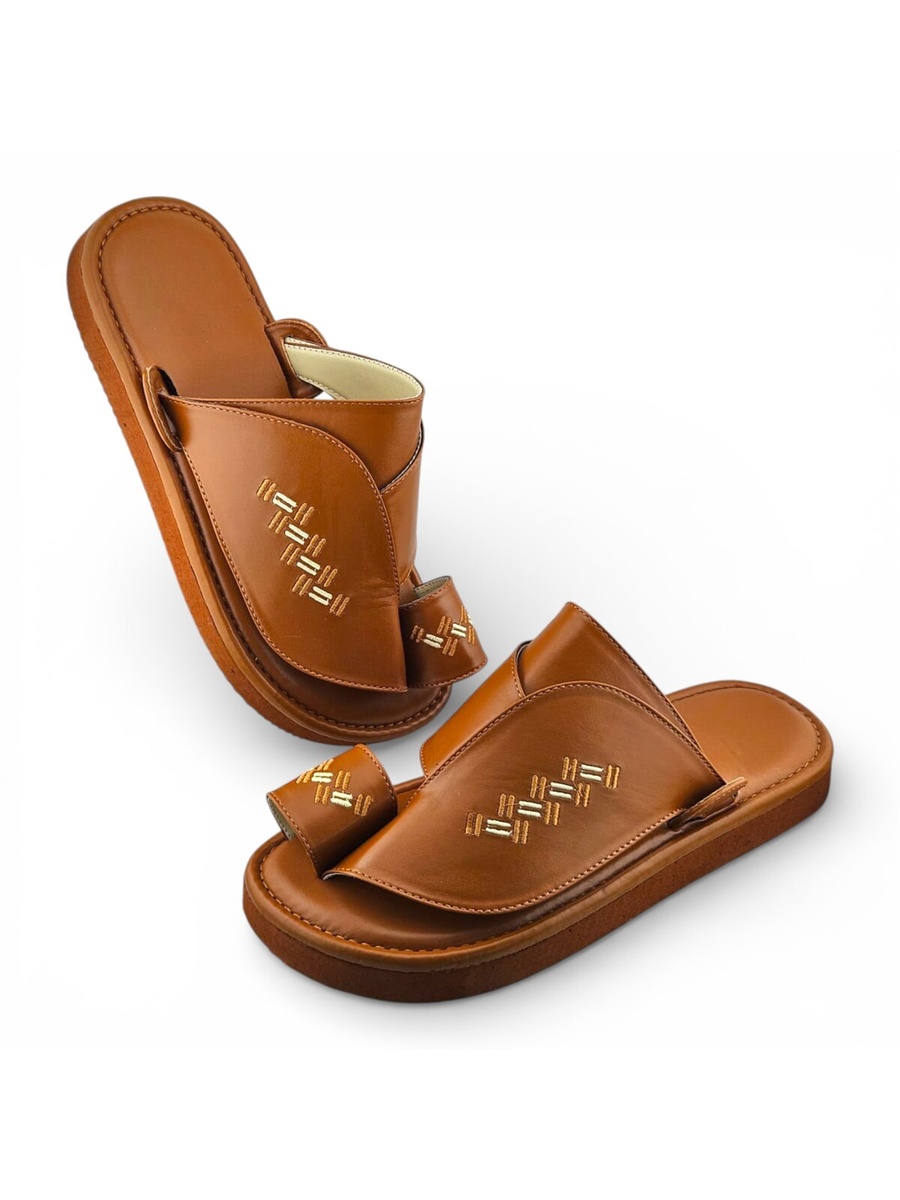Men Mustard Arabic Sandals