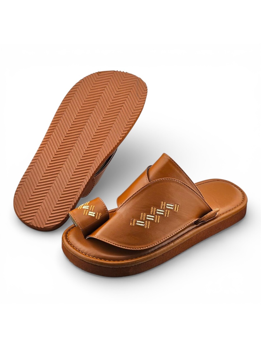 Men Mustard Arabic Sandals