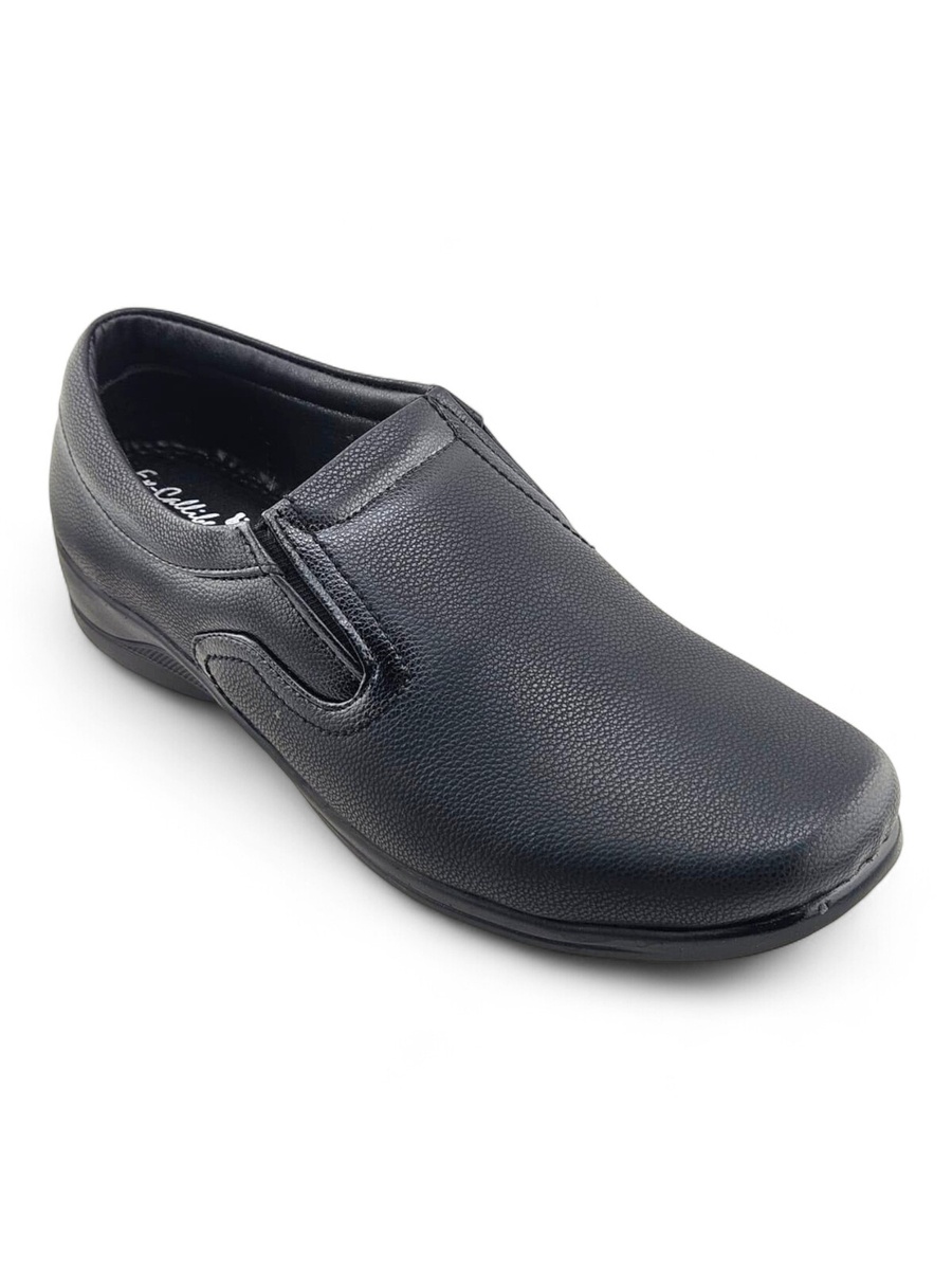Men Black Slip-On Loafers