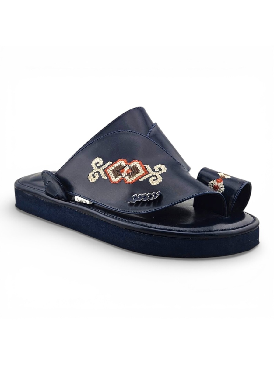 Men Navy Blue Arabic Sandals