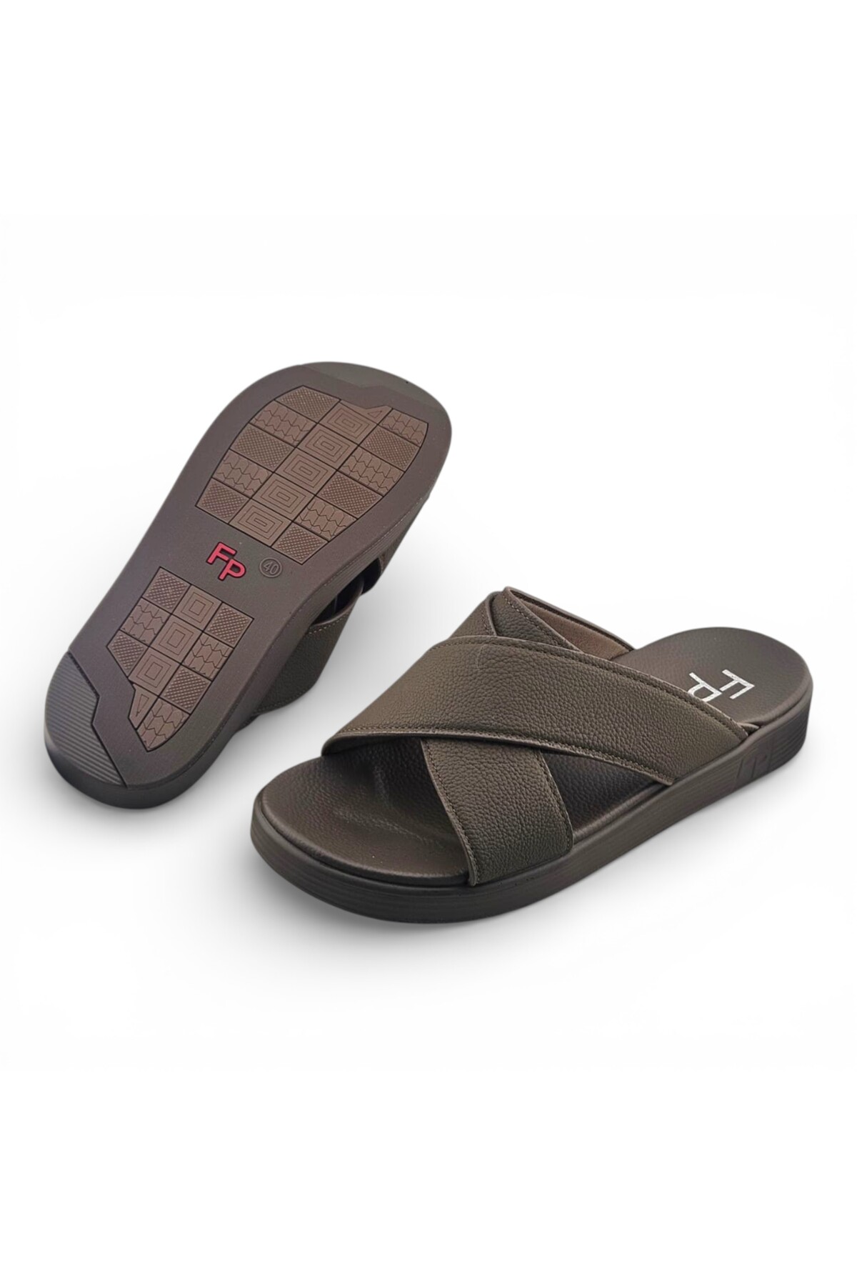 Men Multi-Color Casual Crisscross Strap Sandals