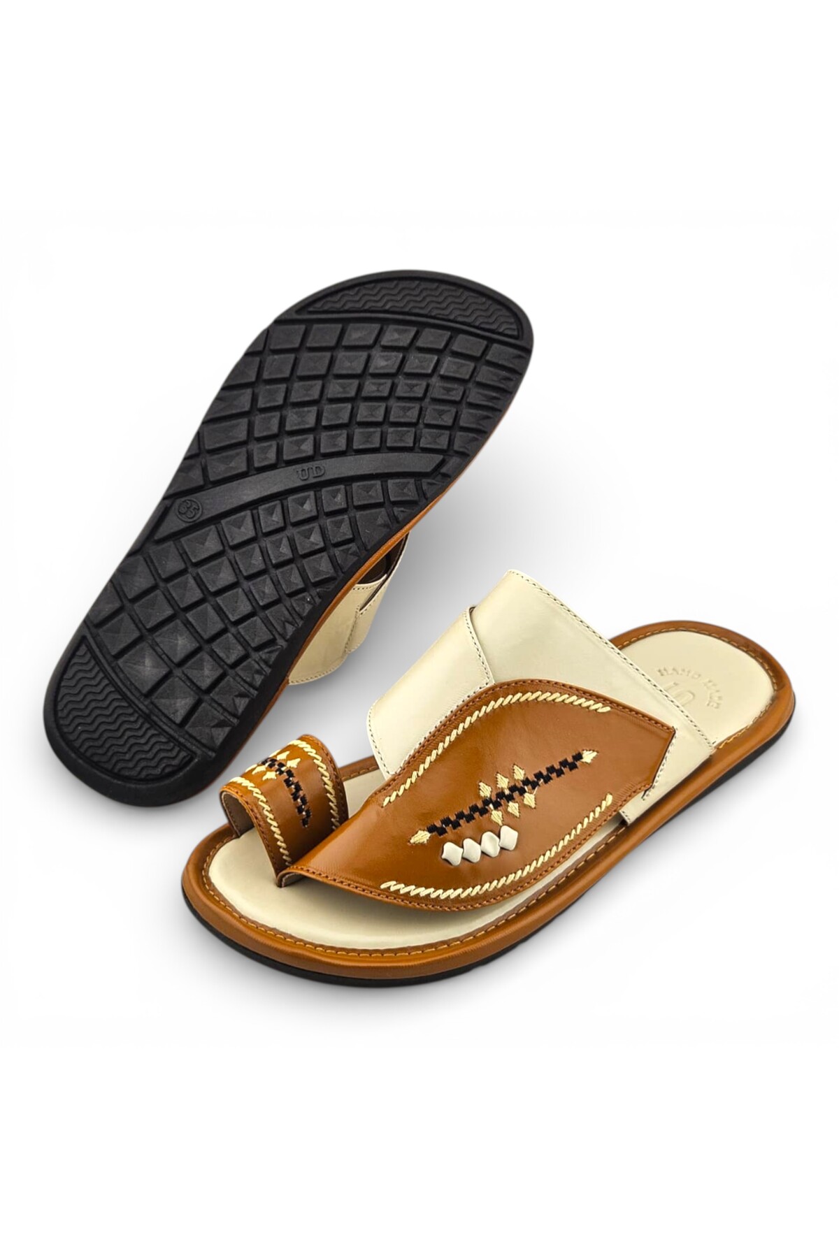 Boys Embroidered Toe-Loop Sharqi Arabic Sandals