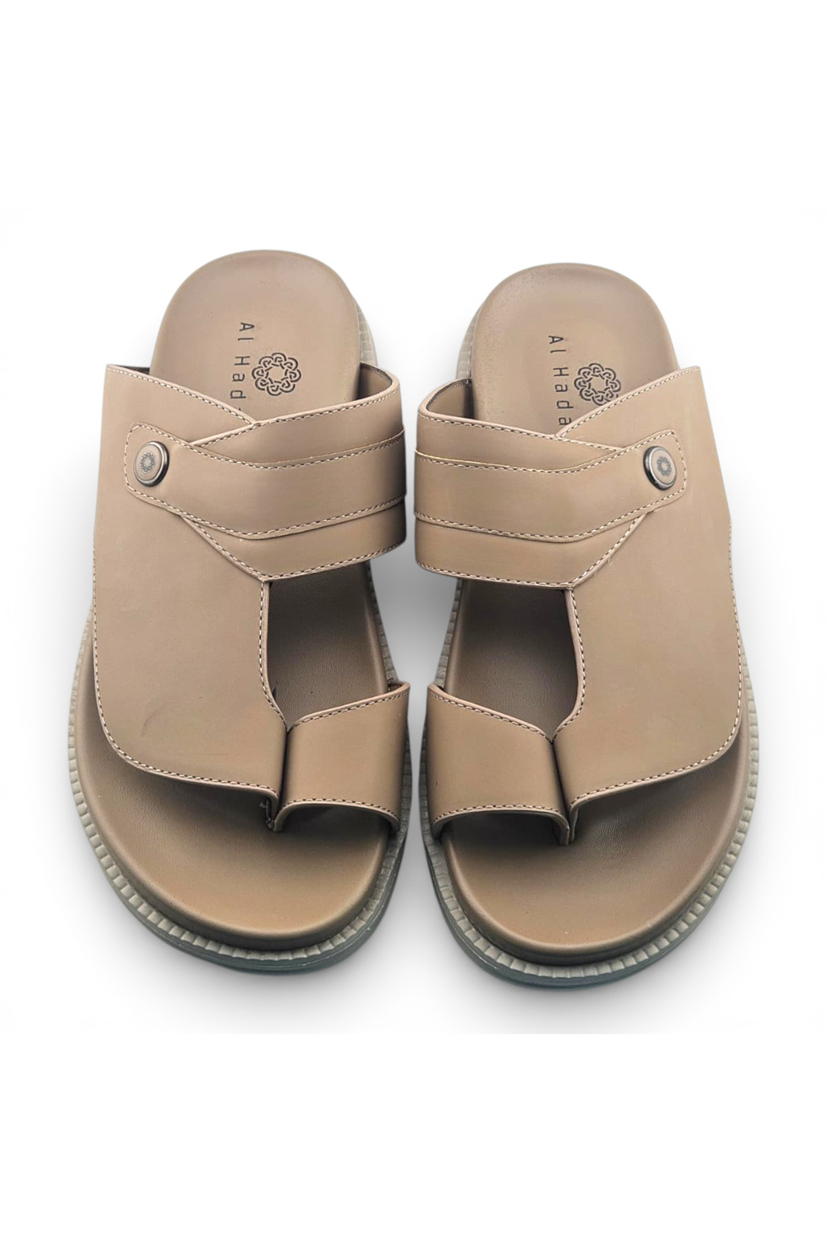 Khaki Slip-On Arabic Sandals