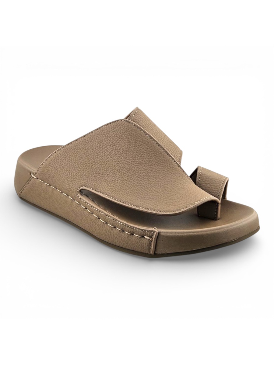 Khaki Men Comfort Thobe Sandals