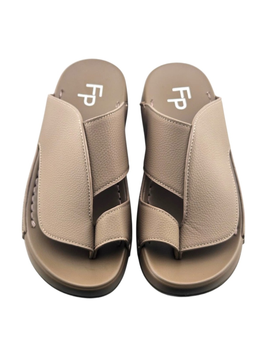 Khaki Men Comfort Thobe Sandals