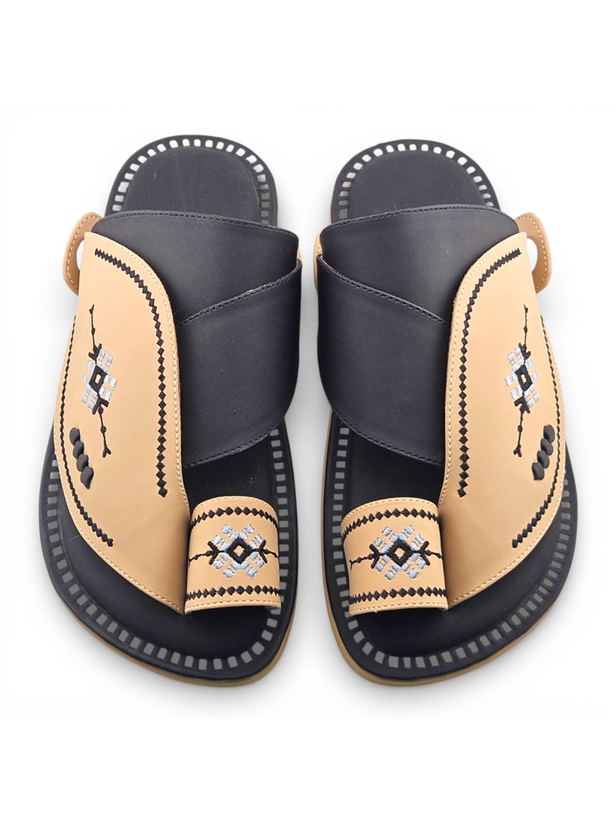 Men Beige Casual Sandals - Traditional Design