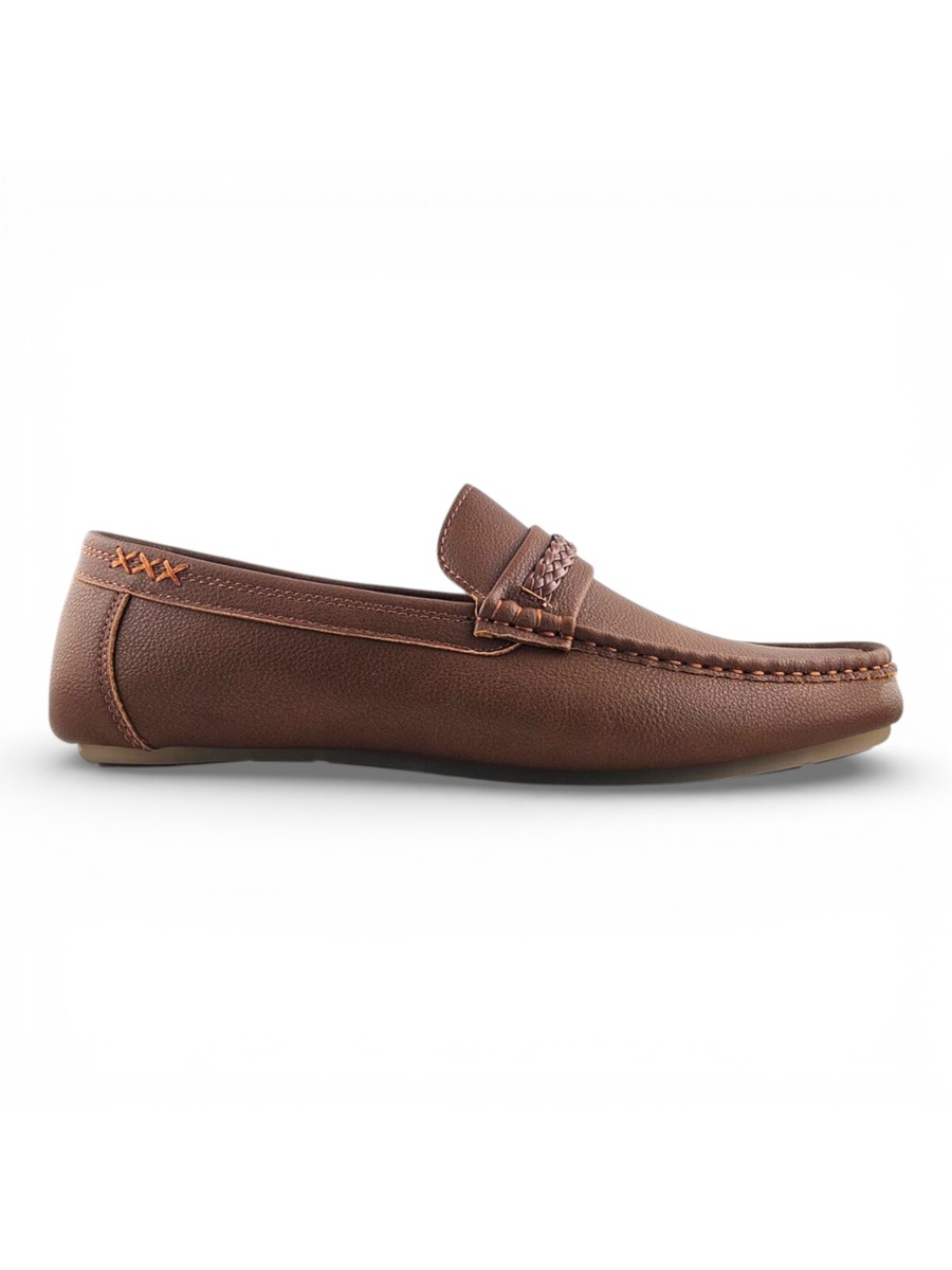 Men Brown Slip-On Casual Shoes
