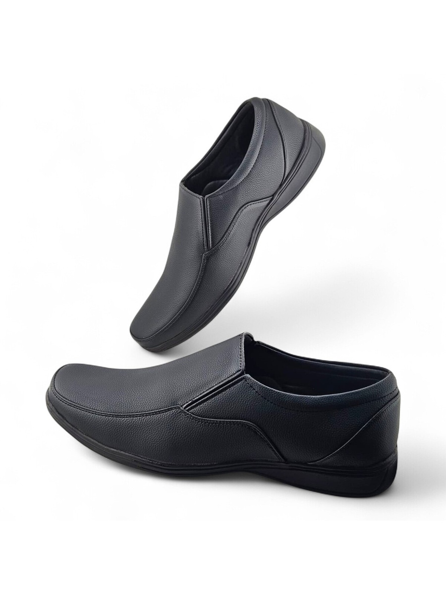 Men Black Formal Slip-On Shoes