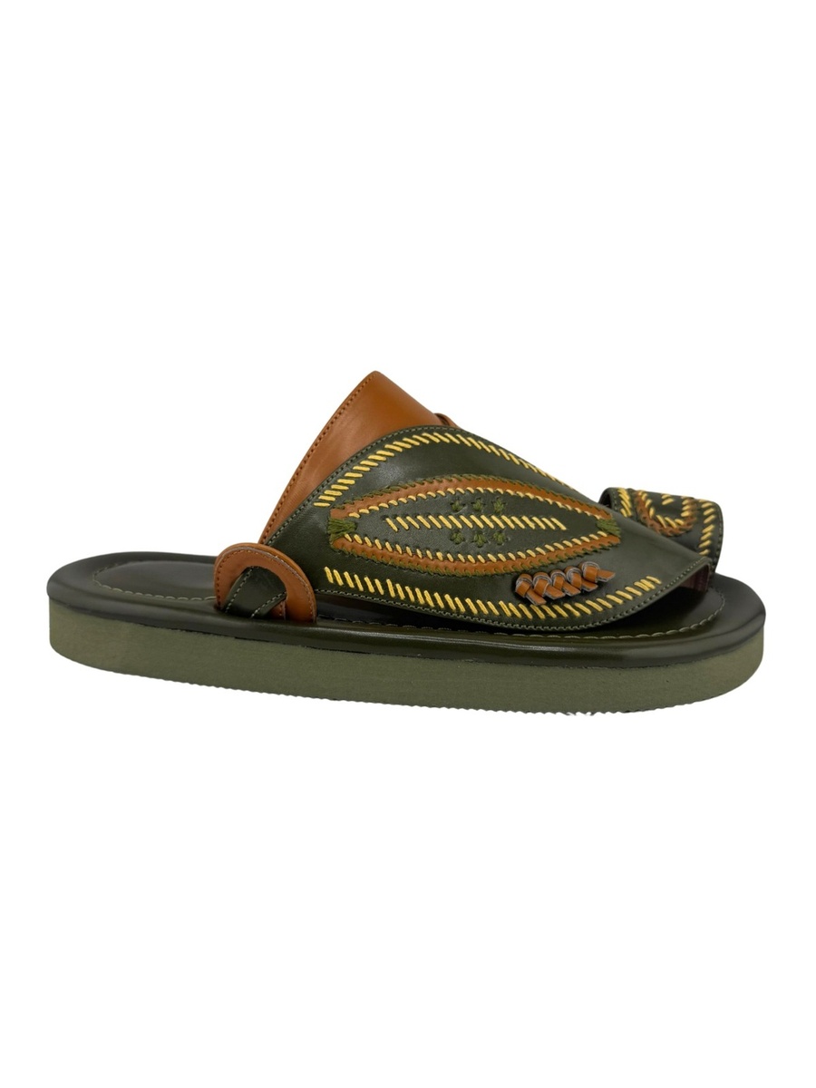 Multi-Color Embroidered Arabic Sandals