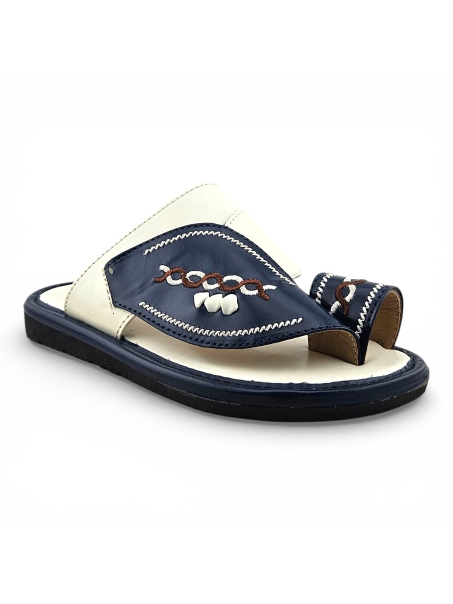 Boys Embroidered Toe-Loop Sharqi Arabic Sandals