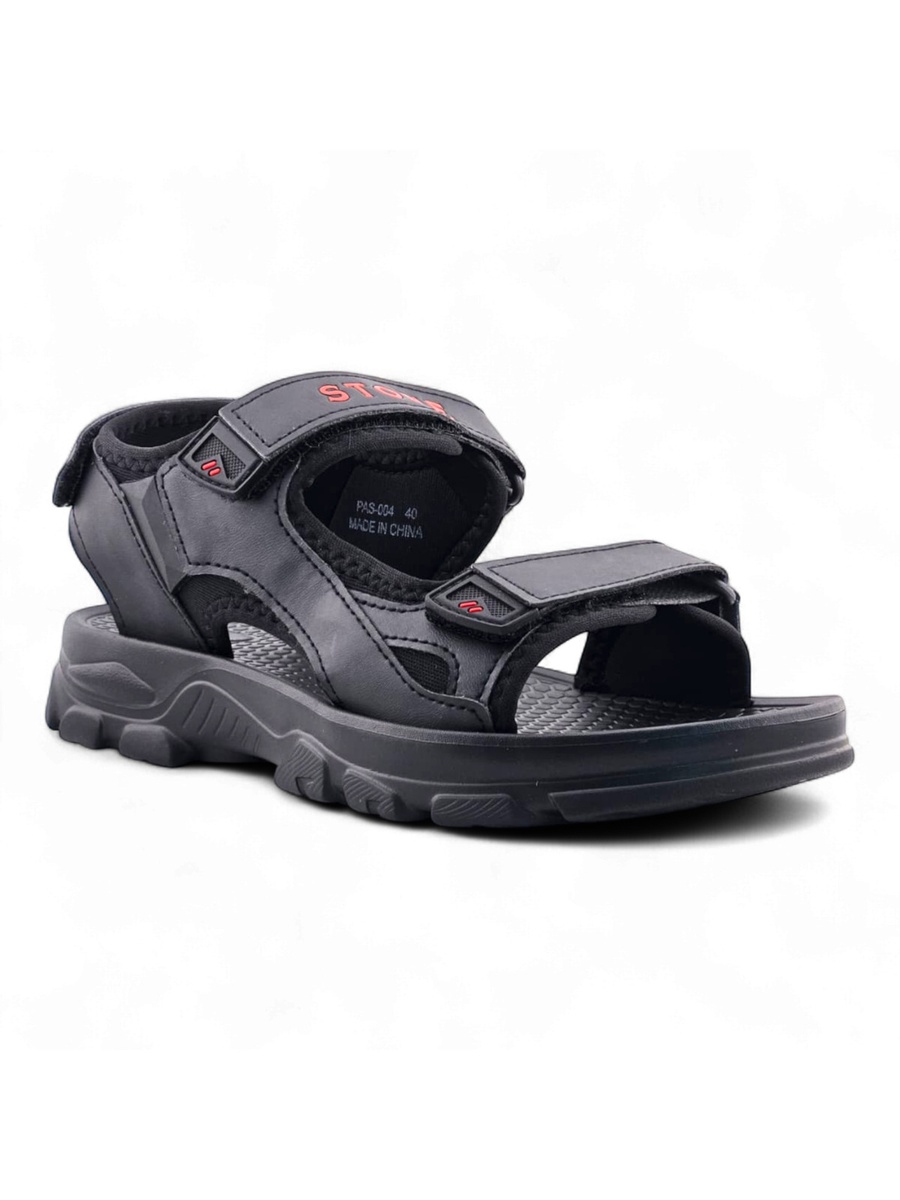 Men Black Casual Comfort Sandals - Outdoor and Everyday Wear