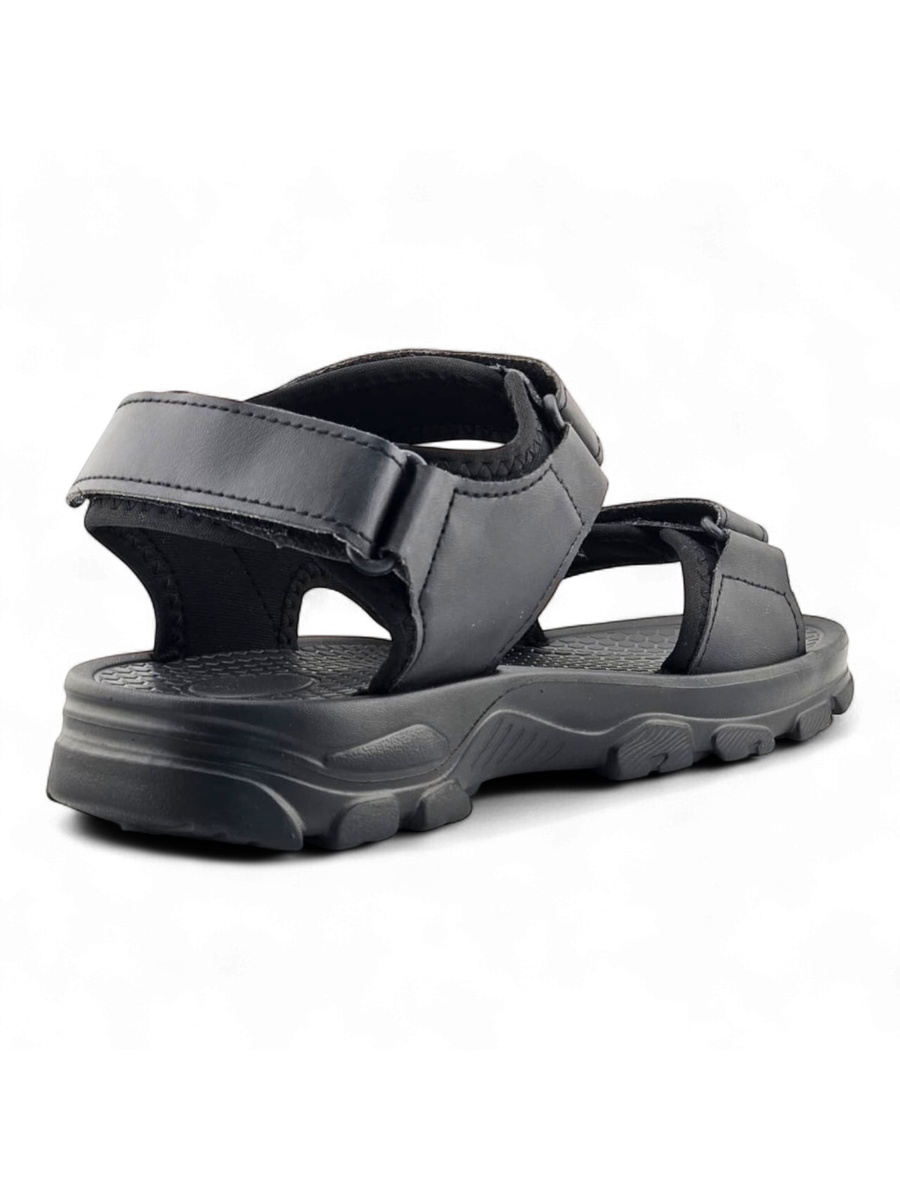 Men Black Casual Comfort Sandals - Outdoor and Everyday Wear
