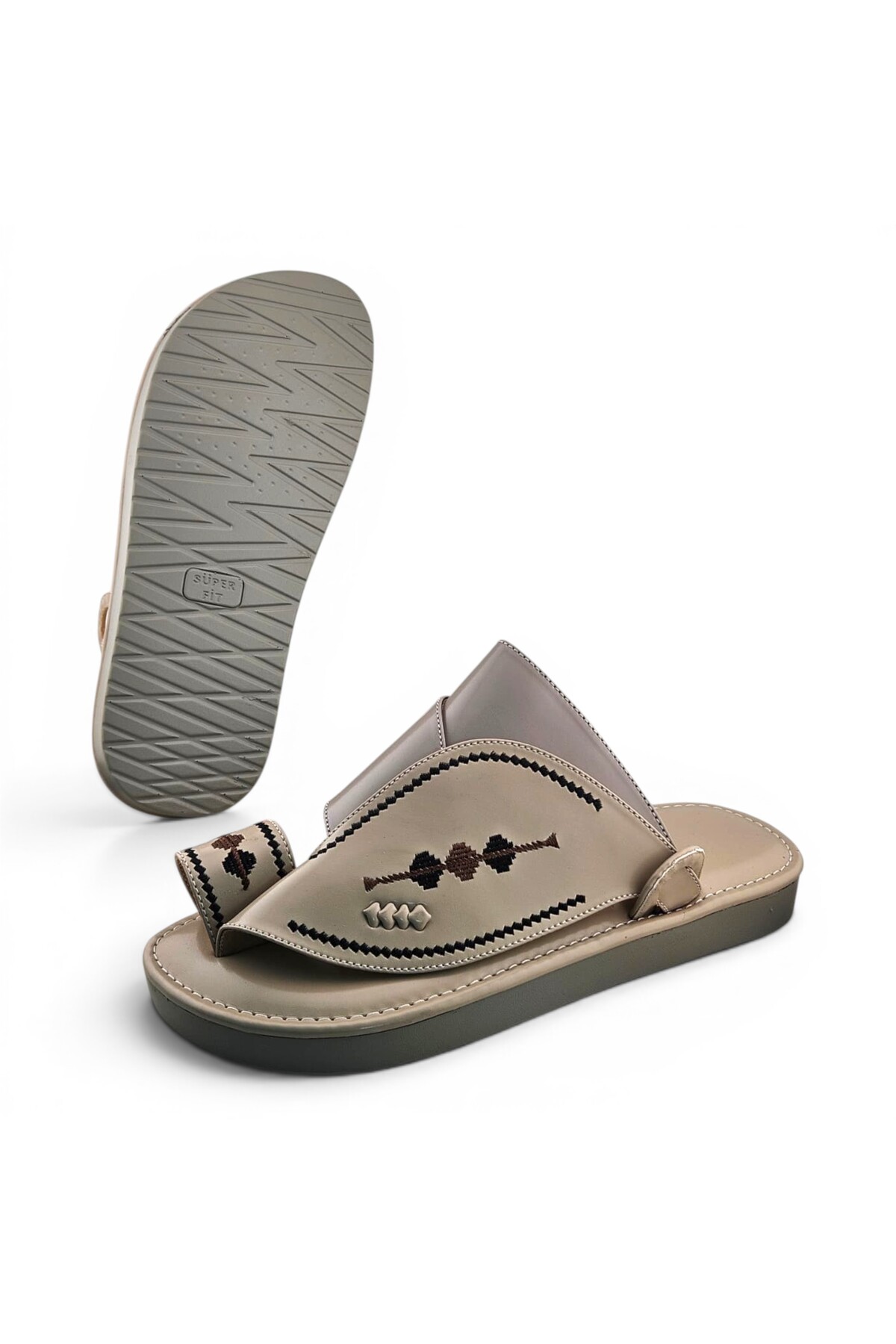Multi-Color Embroidered Arabic Sandals