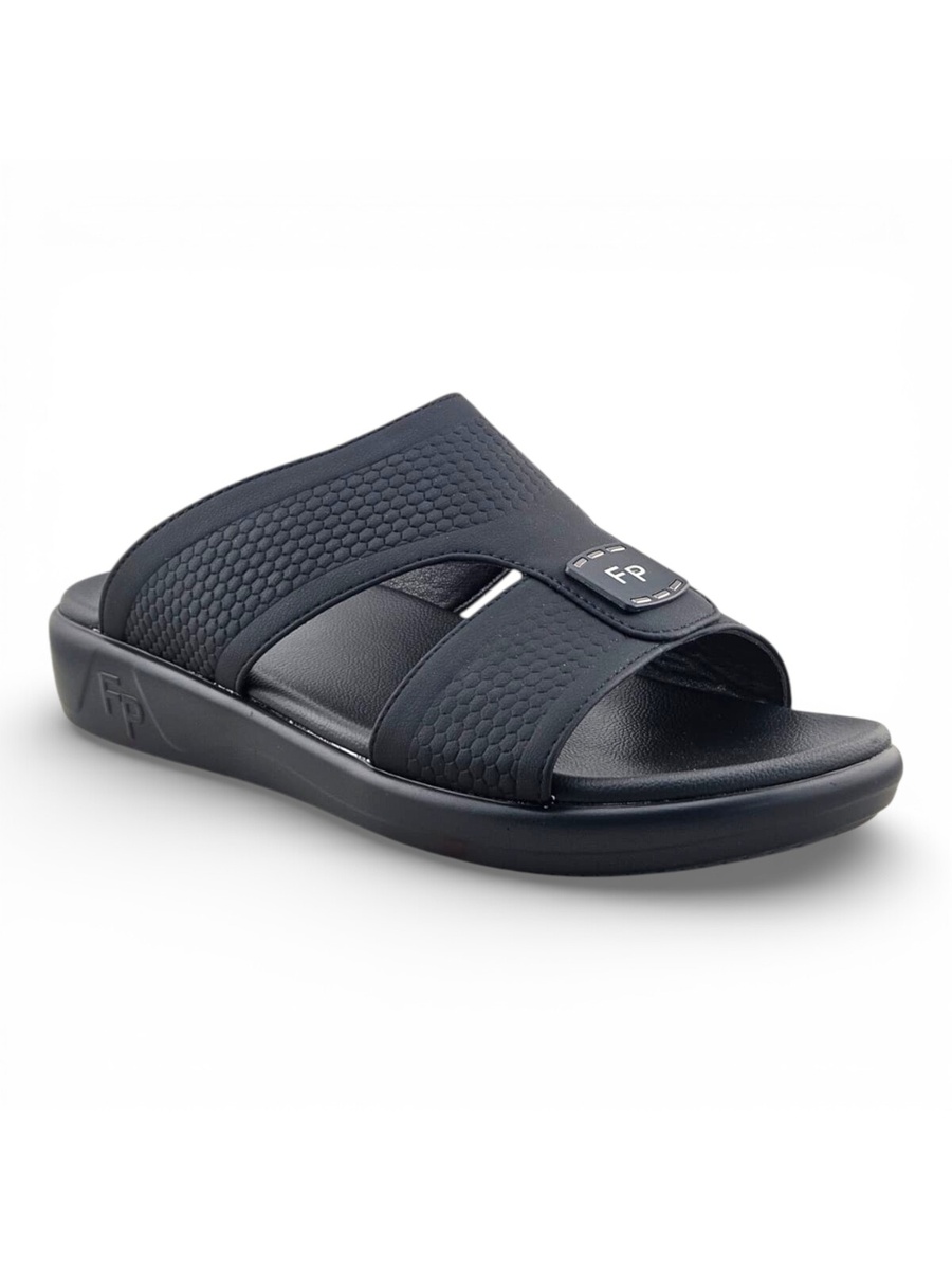 Men Black Comfort Slide Sandals