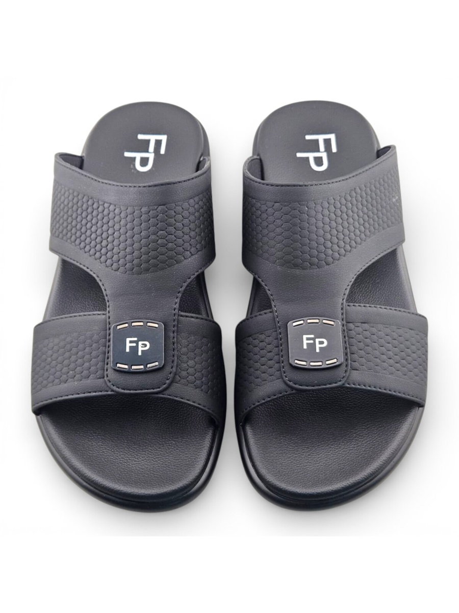 Men Black Comfort Slide Sandals