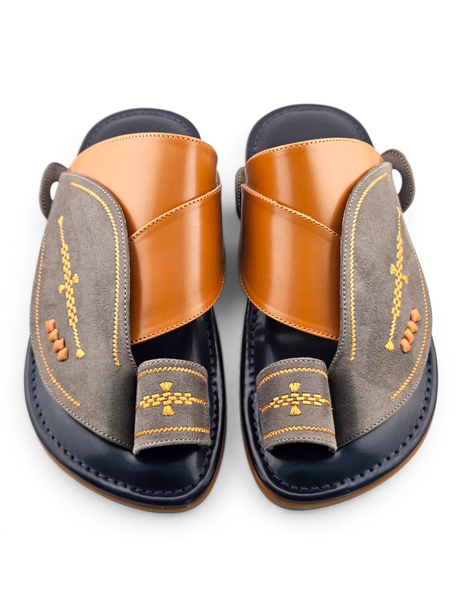 Multi-Color Embroidered Arabic Sandals