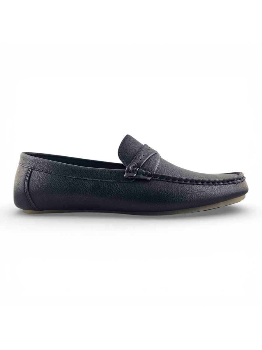 Men Black Casual Moccasin Loafers
