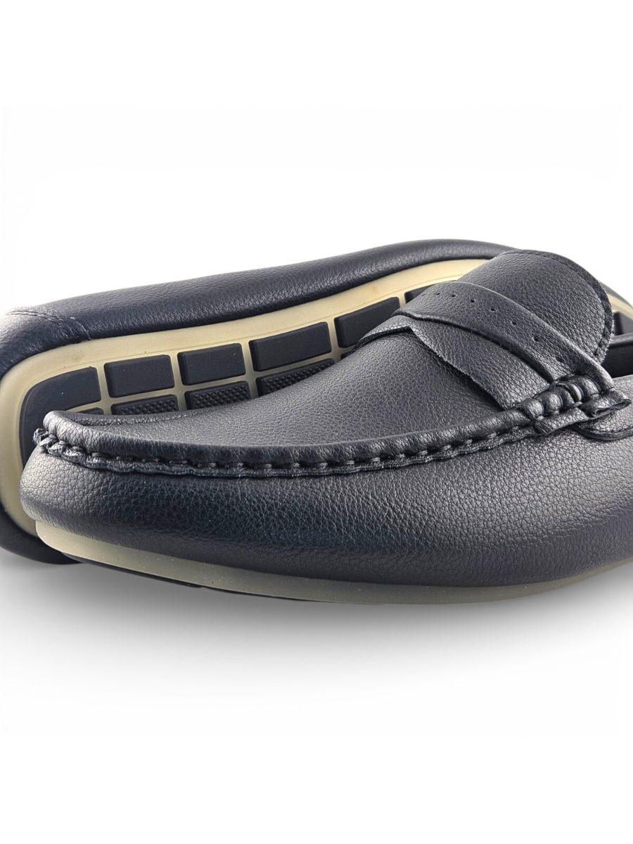 Men Black Casual Moccasin Loafers