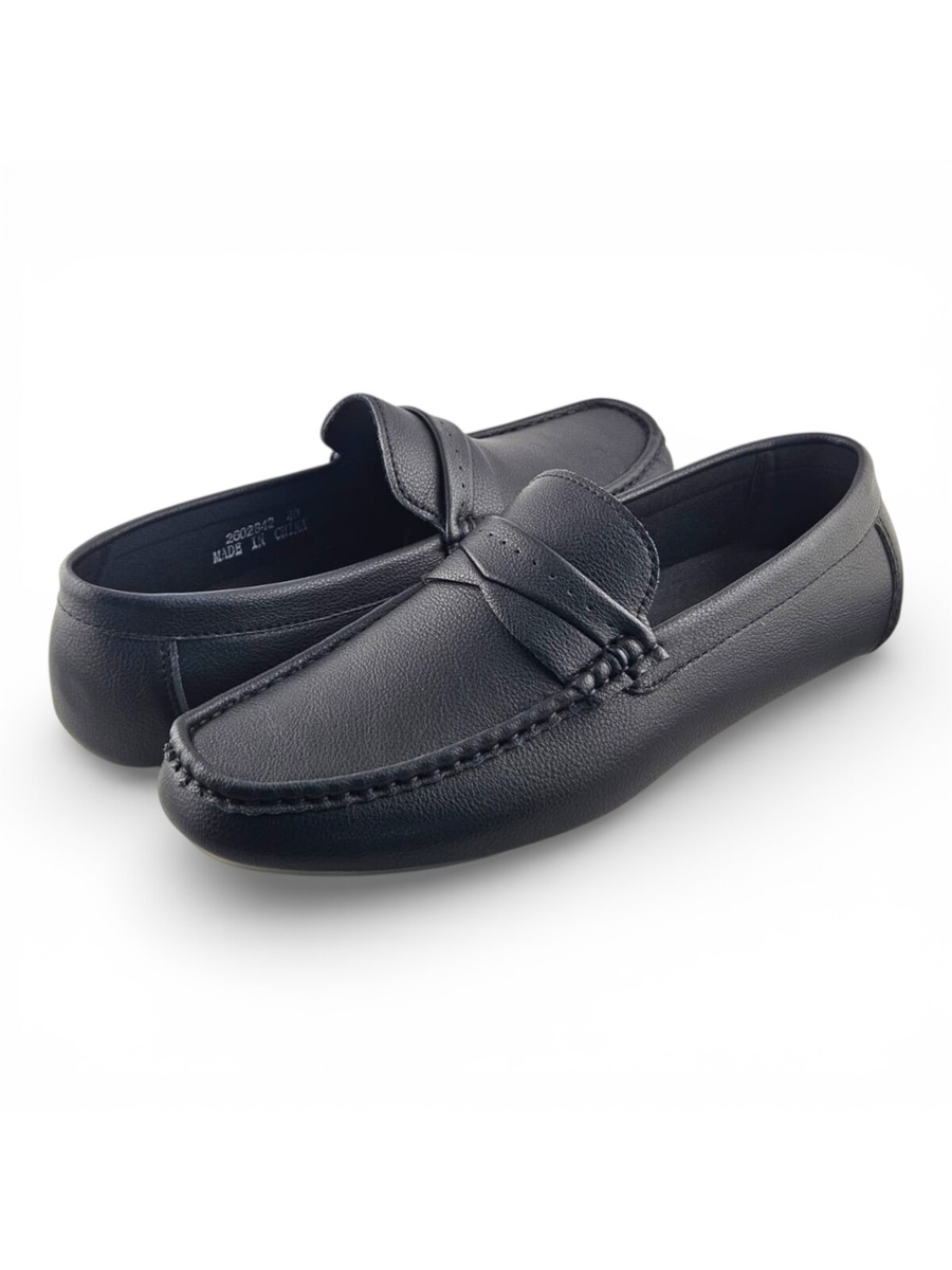 Men Black Casual Moccasin Loafers