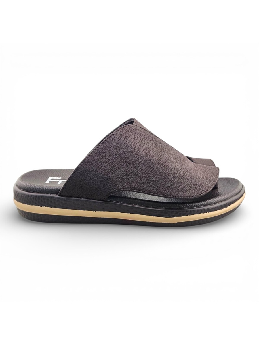 Men Coffee Brown Casual Leather Sandals