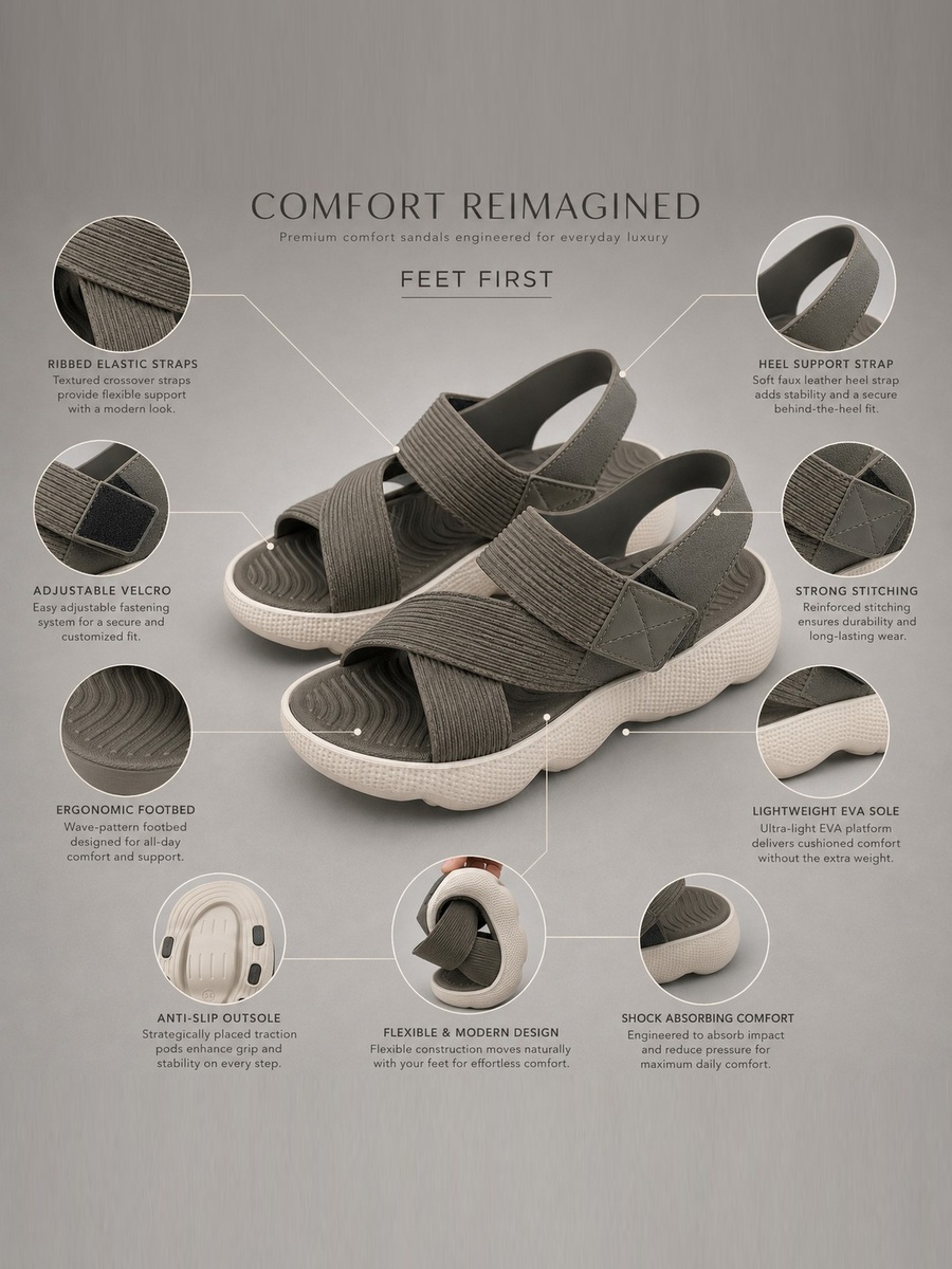Men Everyday Comfort Strap Sandals