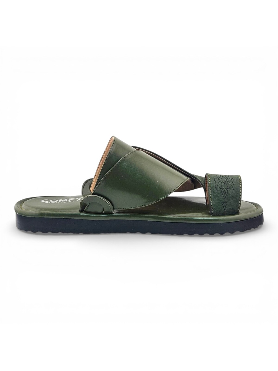 Men Green Arabic Thobe Sandals