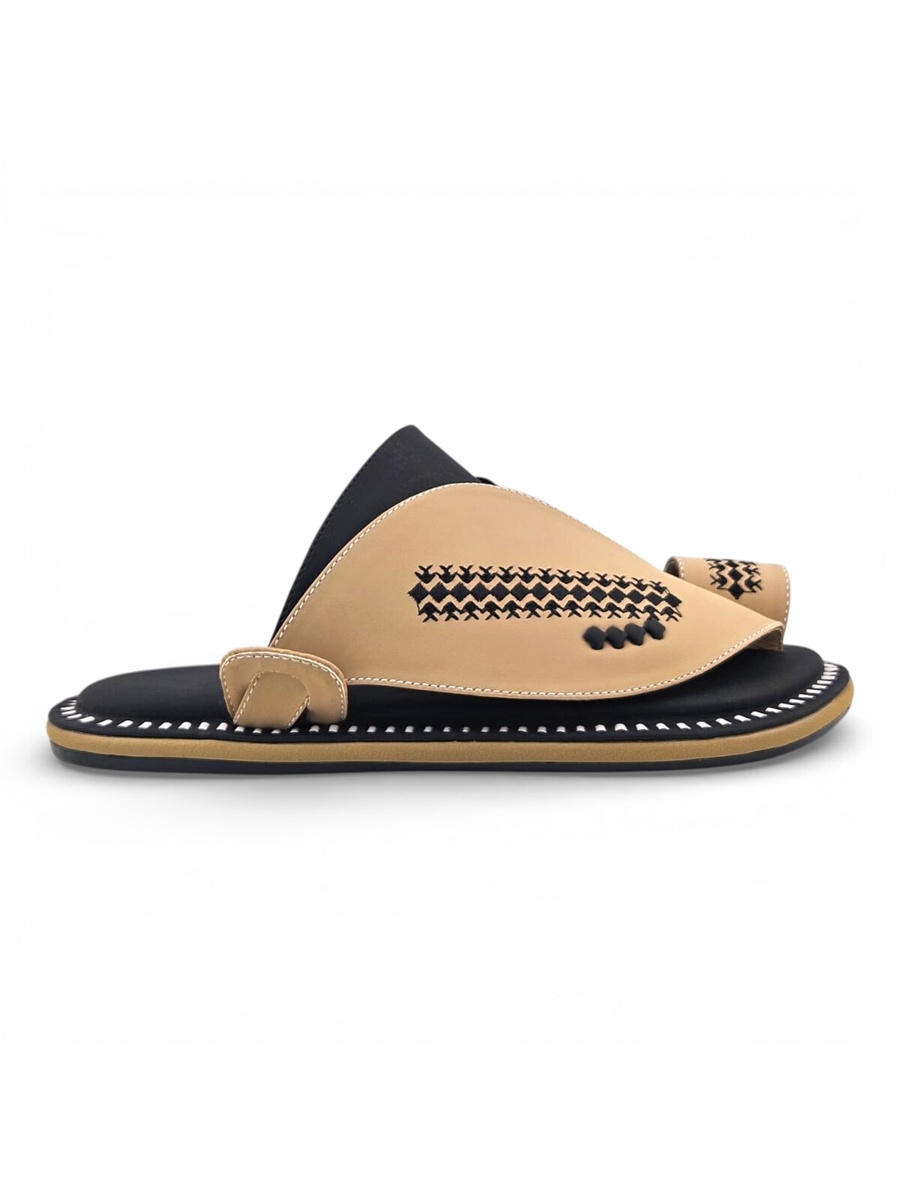 Men Beige Espadrille Sandals Comfort
