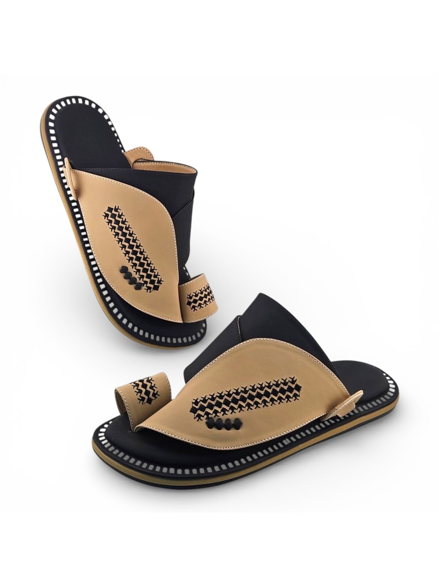 Men Beige Espadrille Sandals Comfort