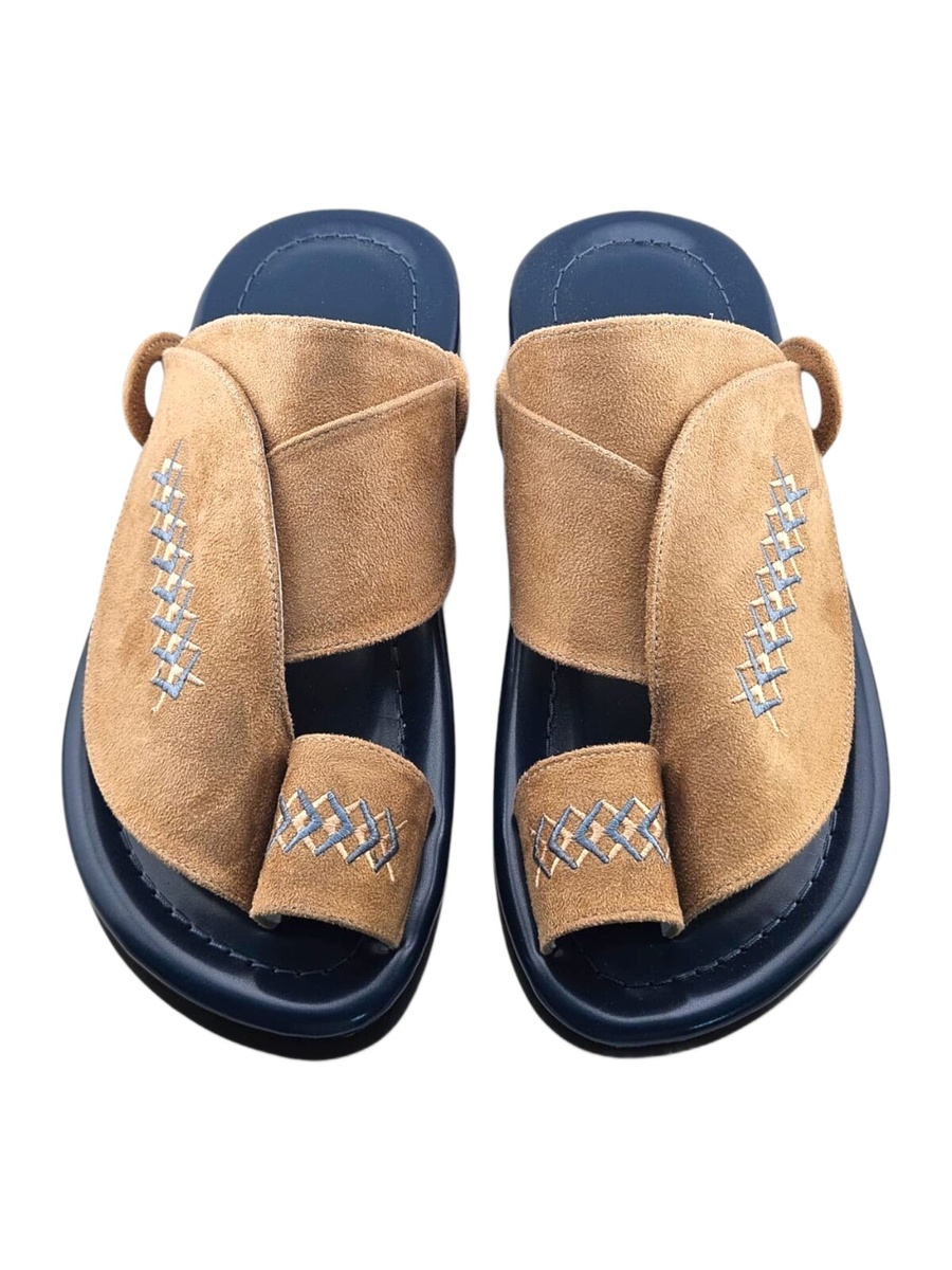 Multi-Color Embroidered Casual Sandals