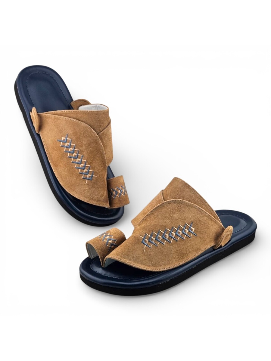 Multi-Color Embroidered Casual Sandals