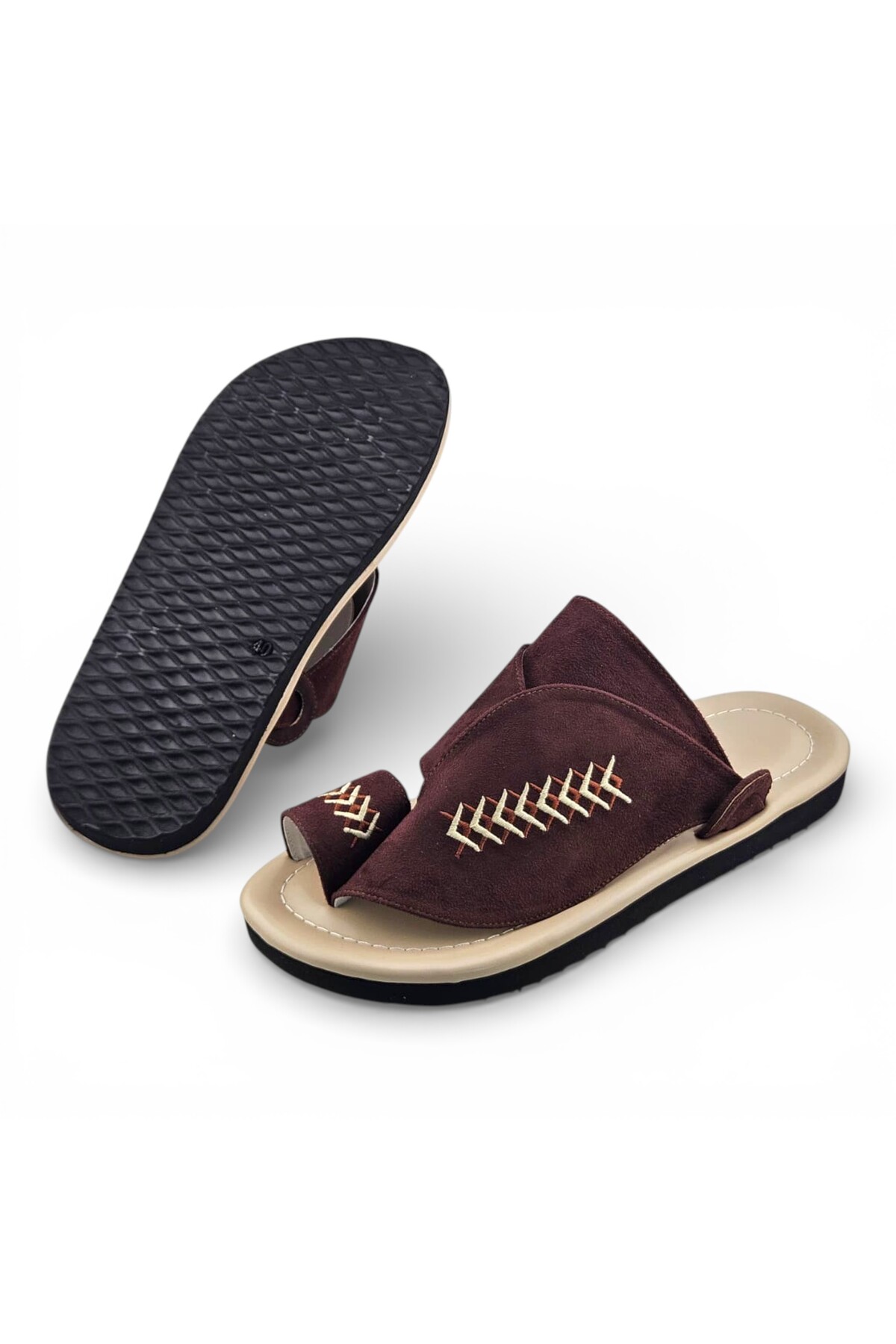 Multi-Color Embroidered Casual Sandals