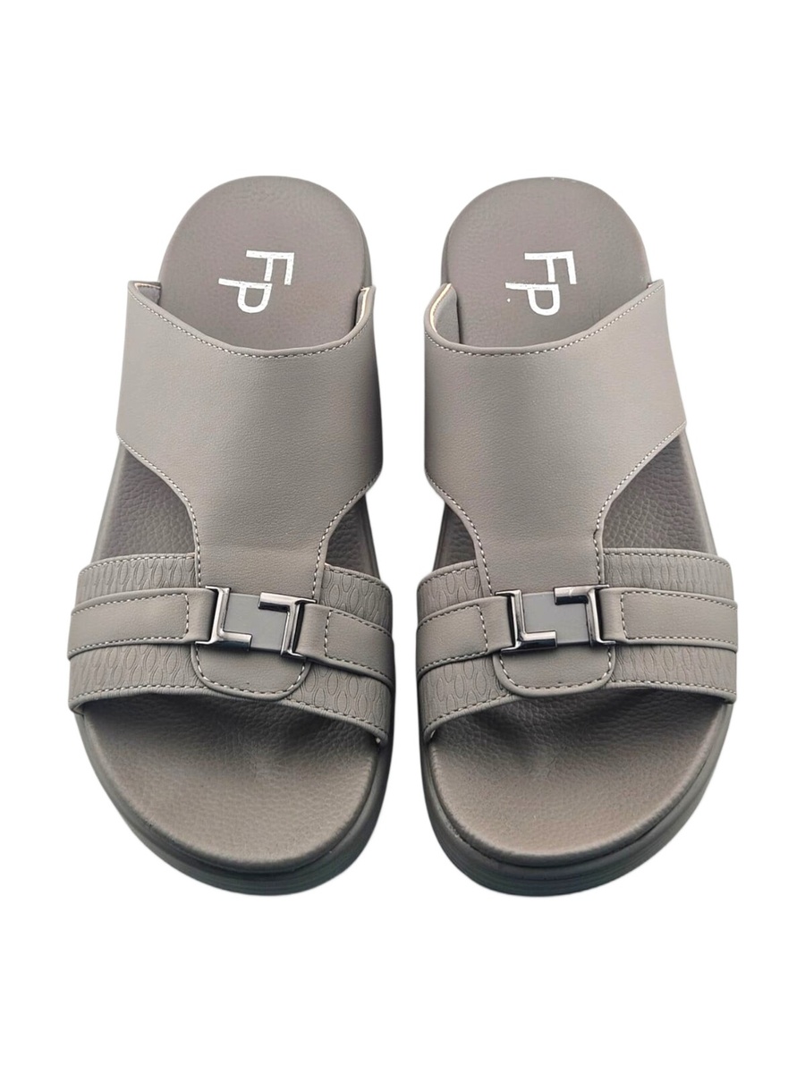 Men Grey Comfort Slide Sandals