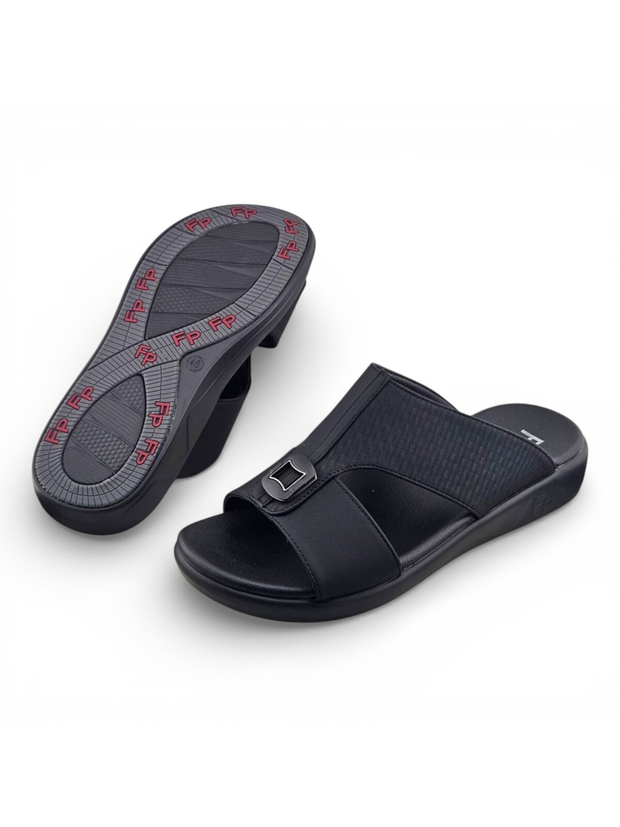 Black Men Comfort Slide Sandals