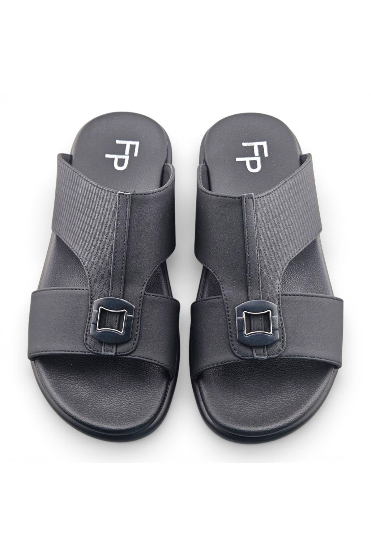 Black Men Comfort Slide Sandals