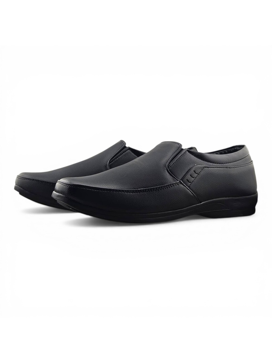 Men Black Slip-On Formal Loafers
