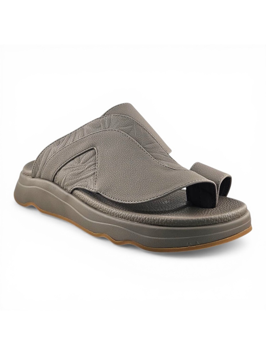 Men Beige Casual Slip-On Comfort Sandals