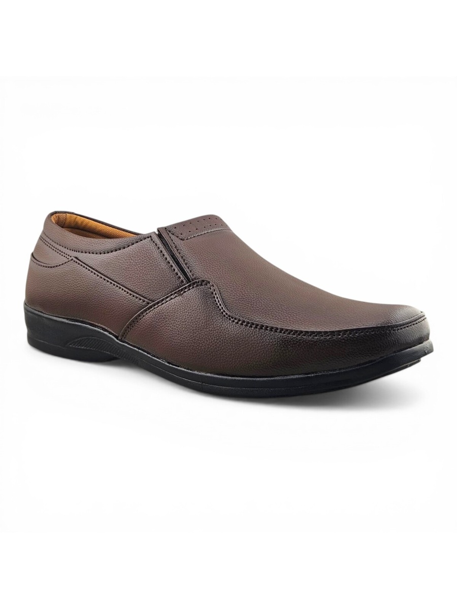 Men Brown Slip-On Loafers
