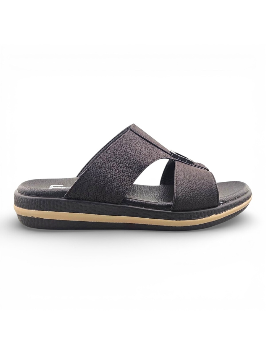 Men Coffee Brown Casual Slip-On Sandals