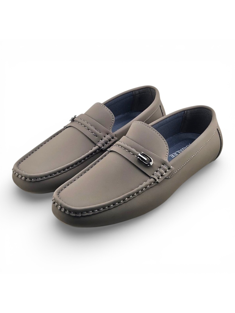 Men Khaki Loafers Stylish and Comfortable Slip-Ons