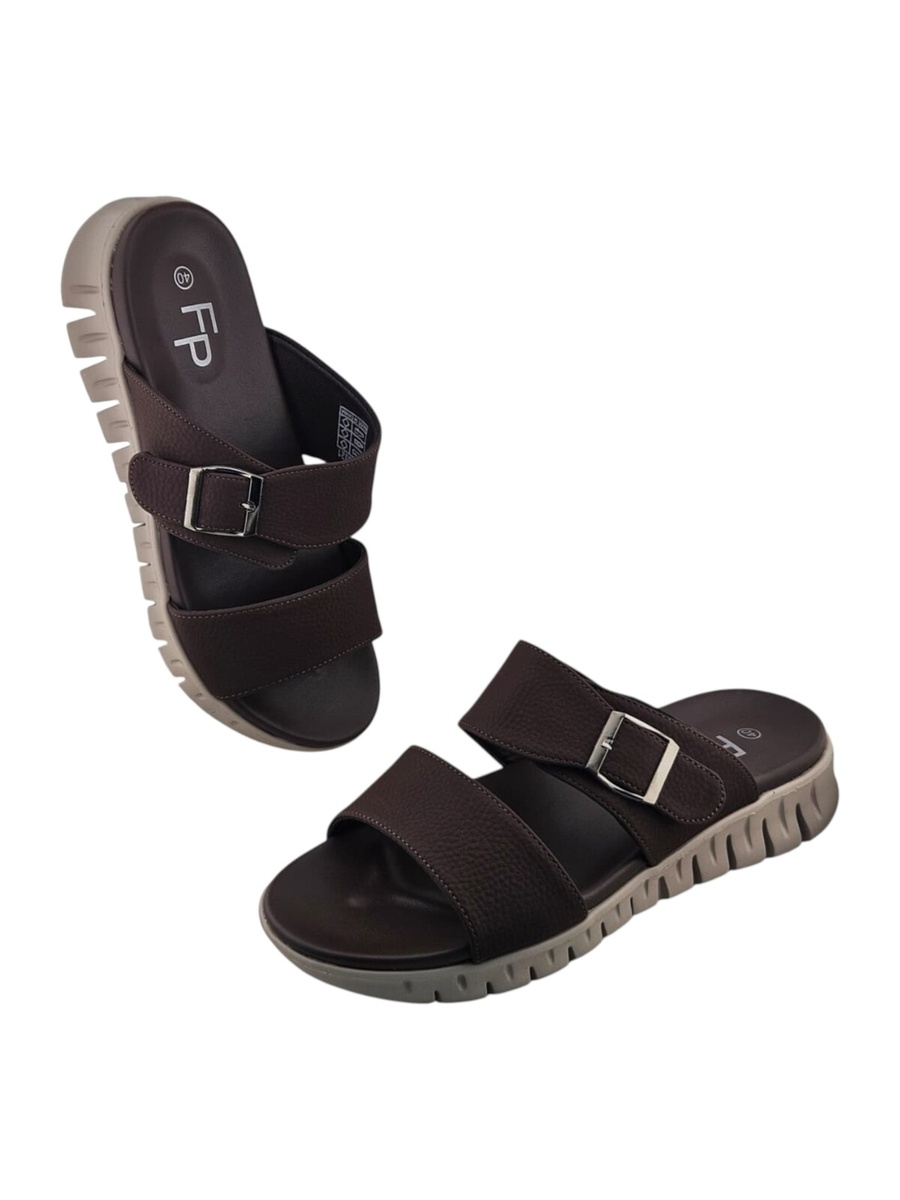 Men Coffee Brown Casual Comfort Sandals