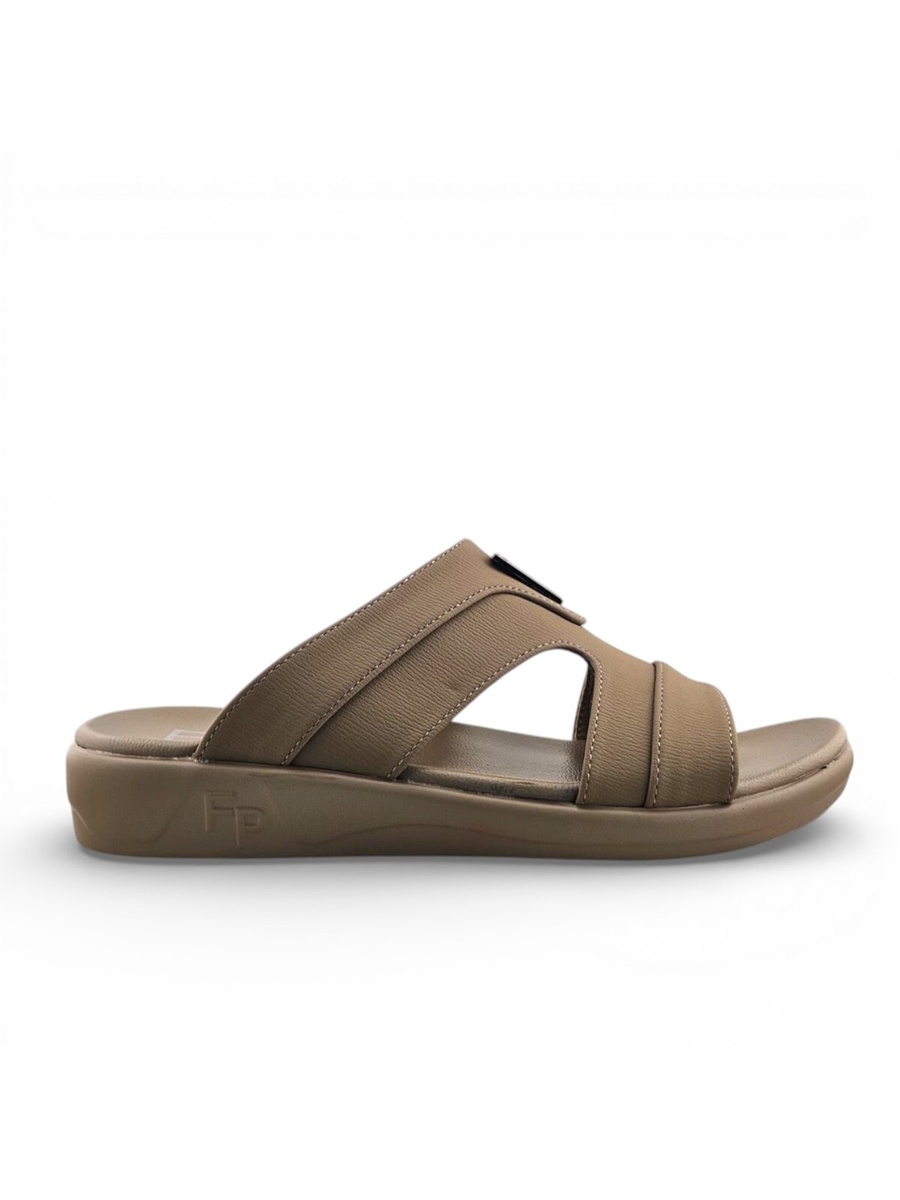 Men Khaki Comfort Slide Sandals