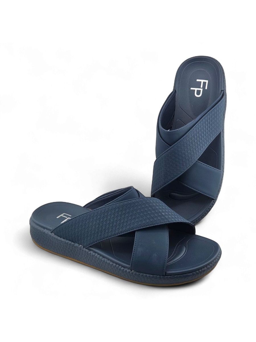 Men Dark Blue Arabic Sandals