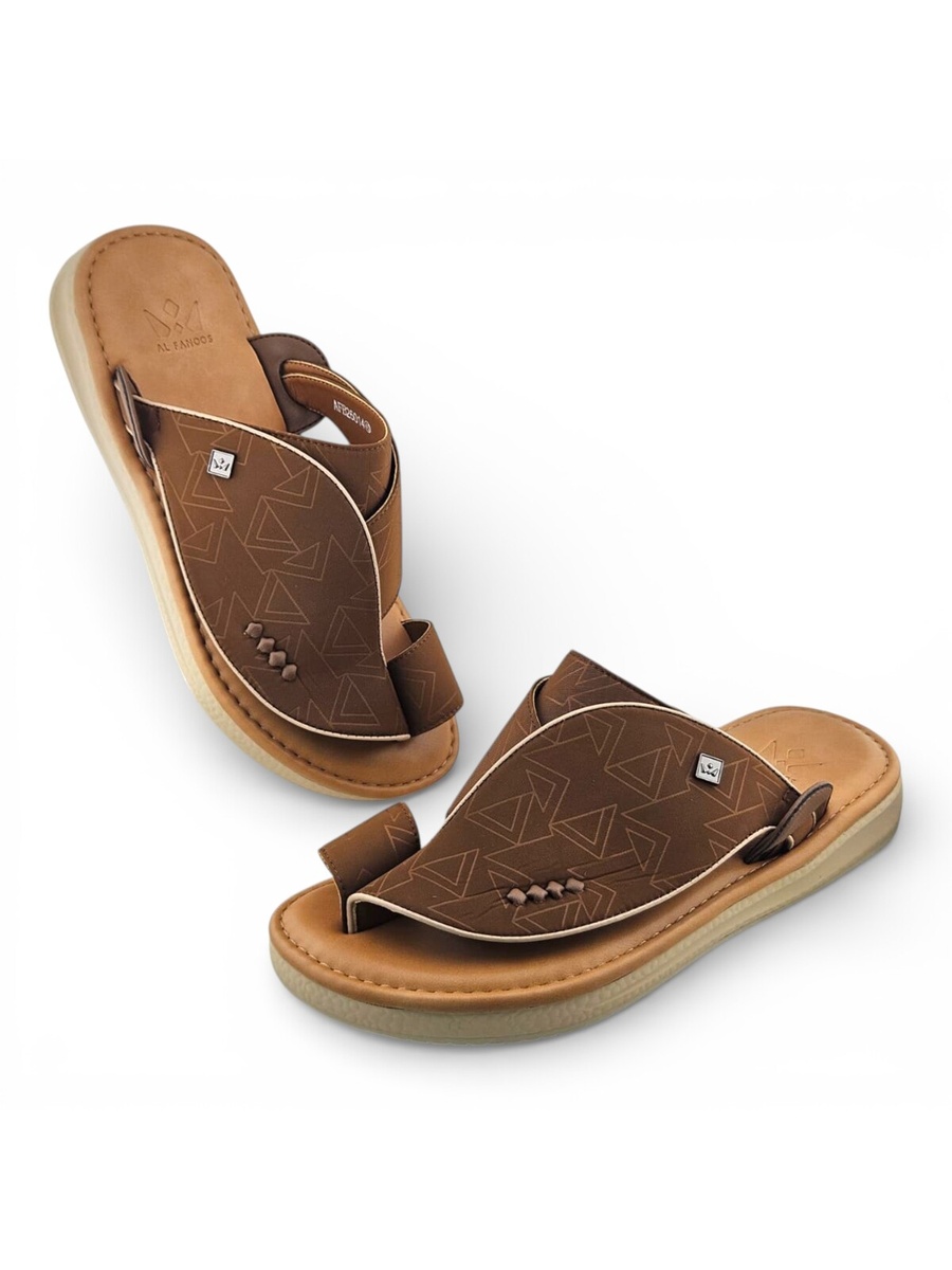 Men Brown Comfort Thong Sandals