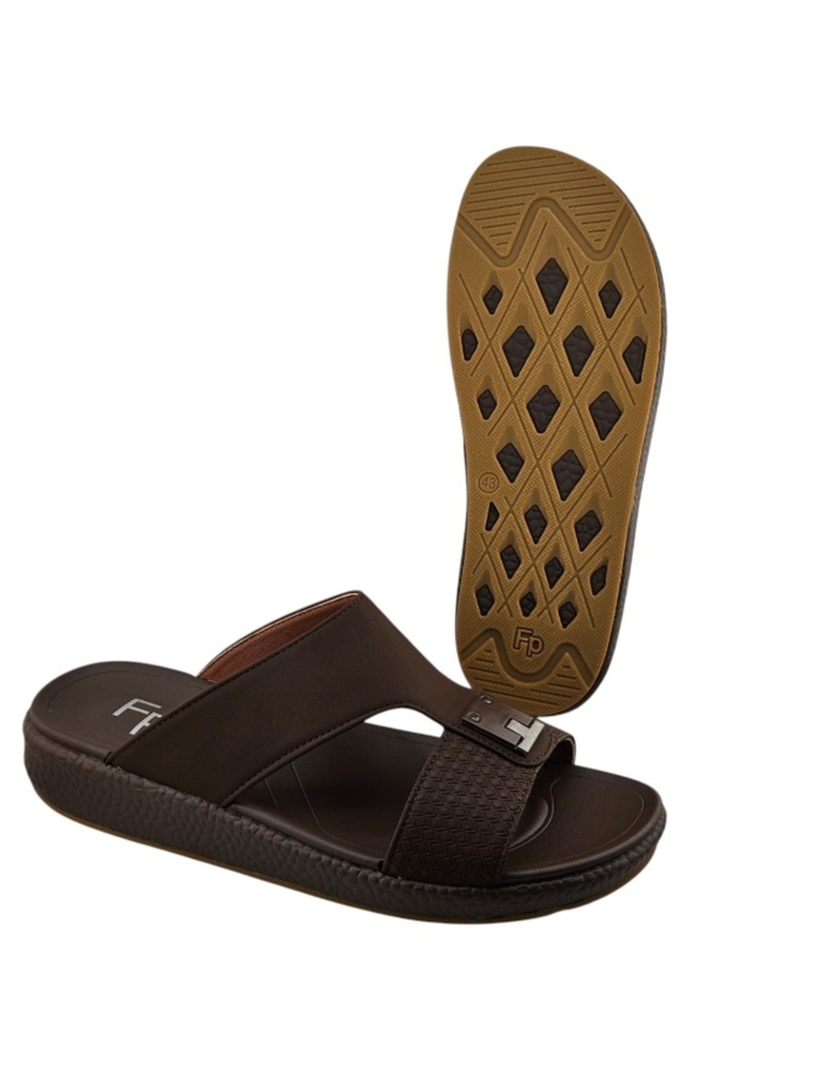 Men Brown Comfort Arabic Sandals